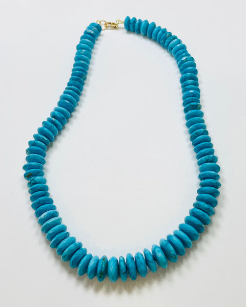 german cut turquoise candy necklace