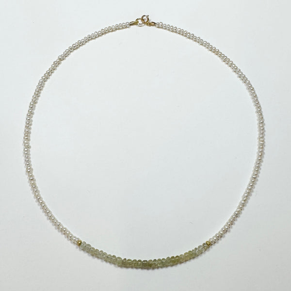 two tone delicate necklace