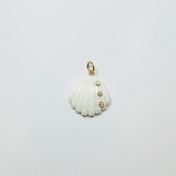 carved scallop pendant