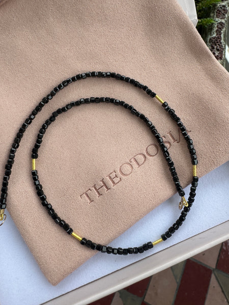 delicate five bar necklace