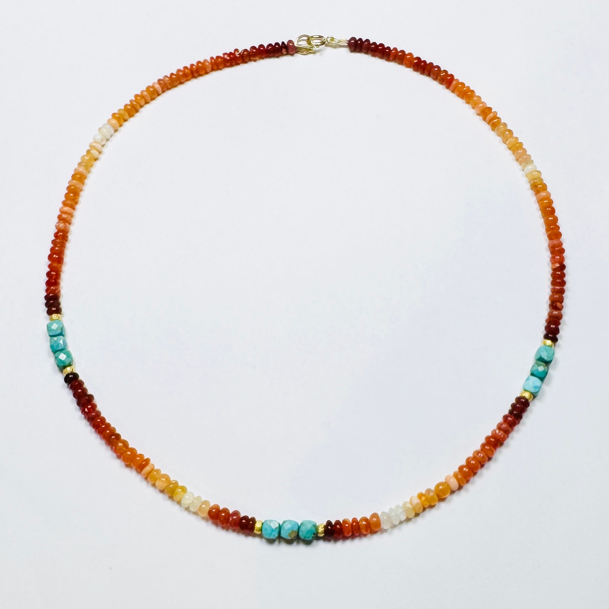 Arizona sky yellow opal candy necklace