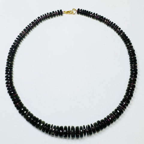 Ethiopian black opal candy necklace