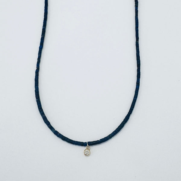 delicate gemstone mini charm necklace