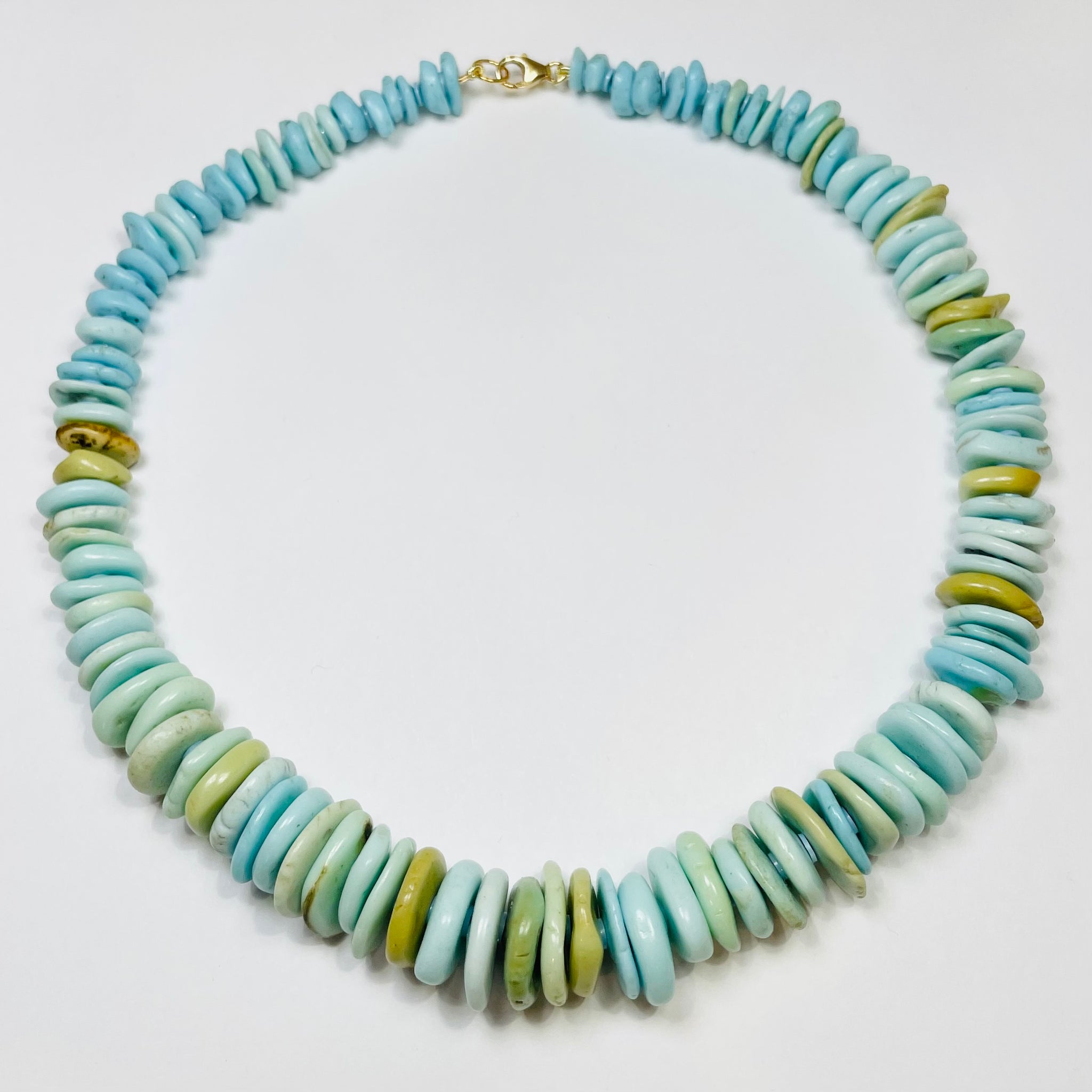 blue opal statement necklace