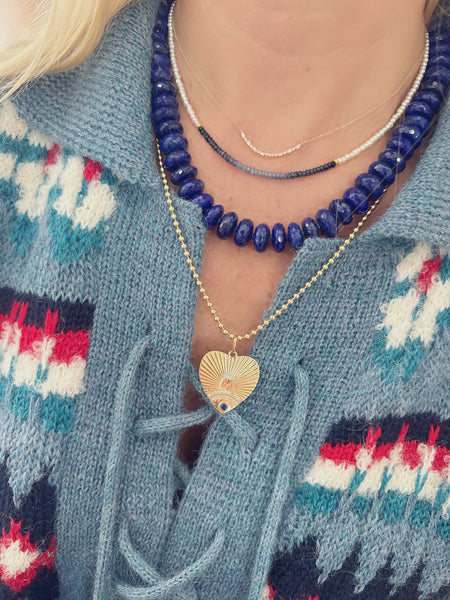 two tone delicate necklace