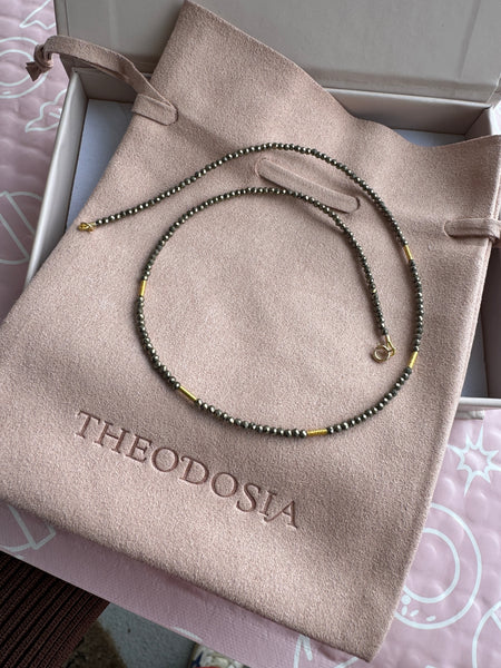 delicate five bar necklace