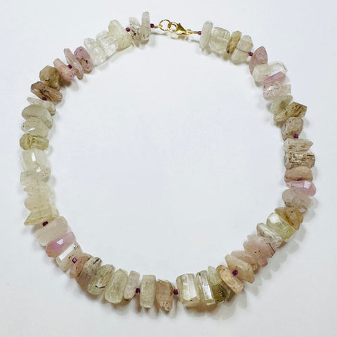 kyanite statement necklace