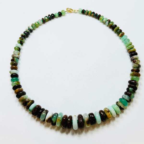 natural chrysoprase candy necklace