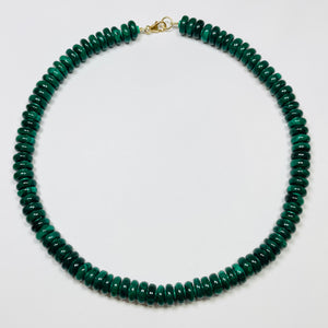 malachite statement necklace
