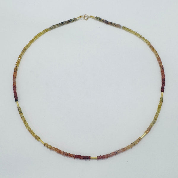 delicate five bar necklace