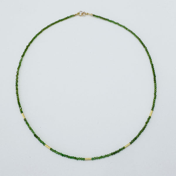 delicate five bar necklace