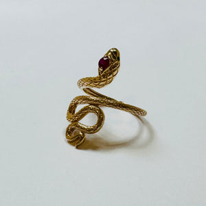 gold snake ring