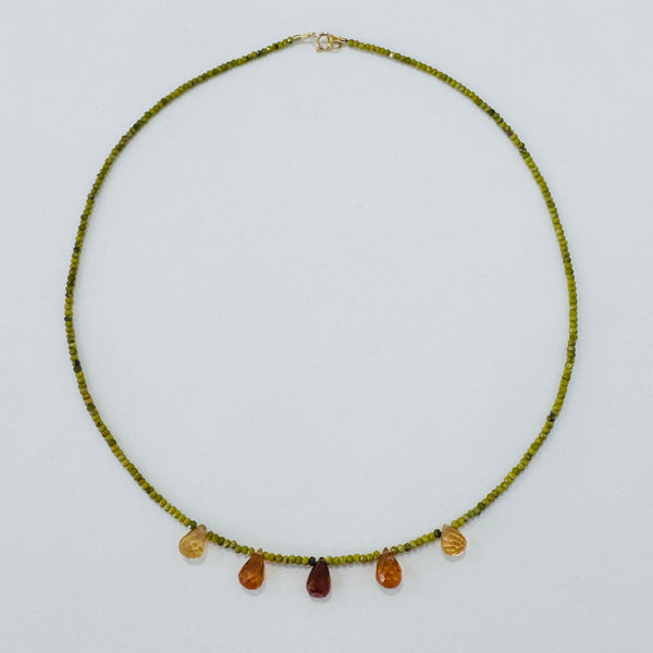 briolette delicate necklace