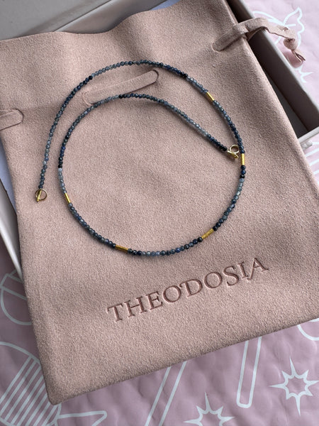 delicate five bar necklace