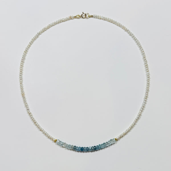 two tone delicate necklace