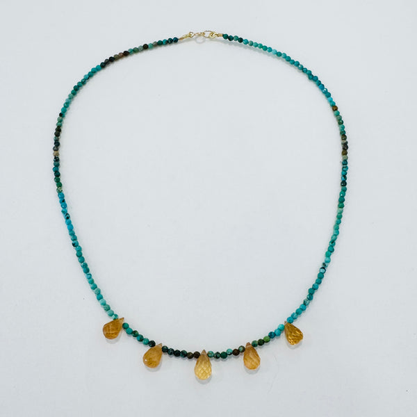briolette delicate necklace