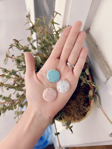 gemstone disc pendant