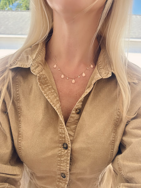 conch fringe necklace