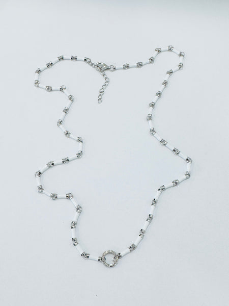enamel link chain with connector
