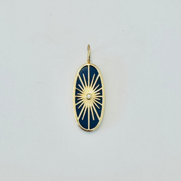 Gemstone starburst pendant