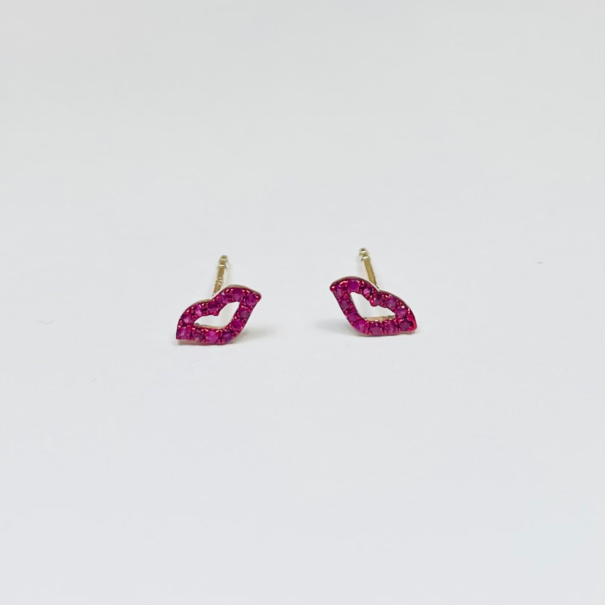 ruby lip studs