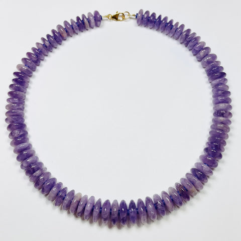 amethyst statement necklace, graduated