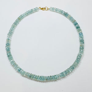 aquamarine candy necklace with spacers