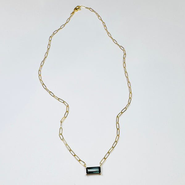 green tourmaline necklace