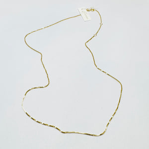 14k gold micro box chain