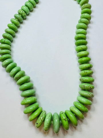 mint green turquoise statement necklace