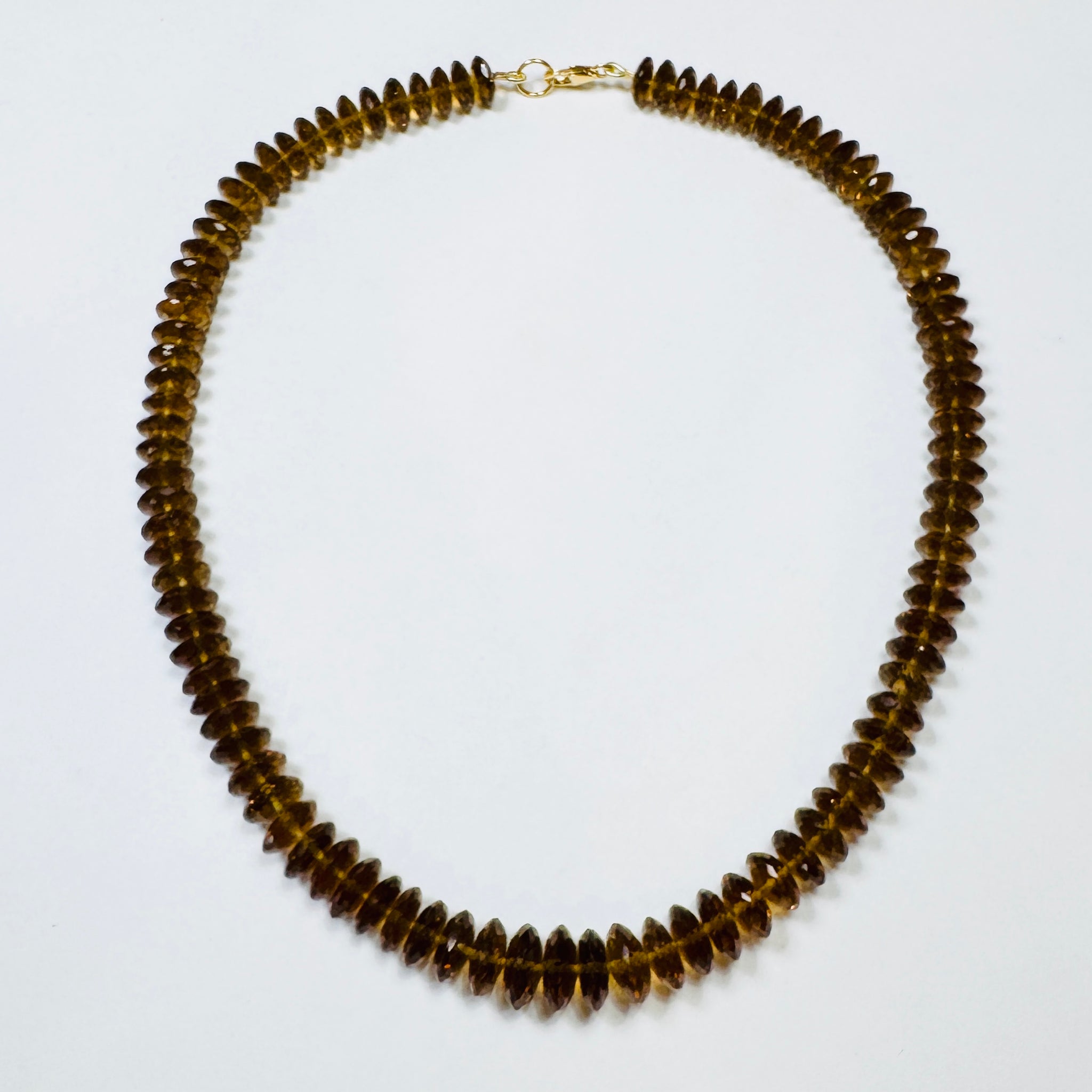 german cut whiskey quartz candy necklace