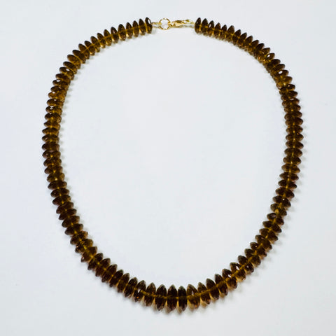 german cut whiskey quartz candy necklace