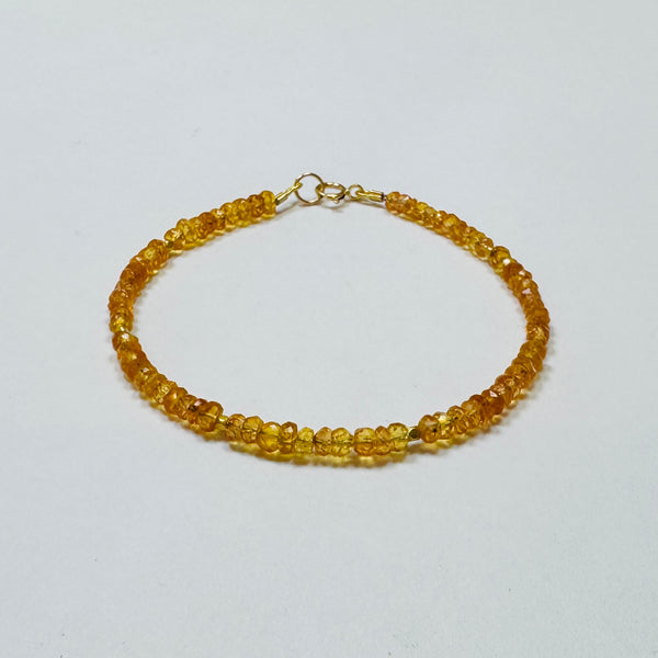 gemstone and gold nugget bracelet