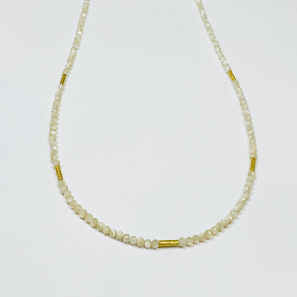 delicate five bar necklace