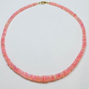 pink ice opal candy necklace