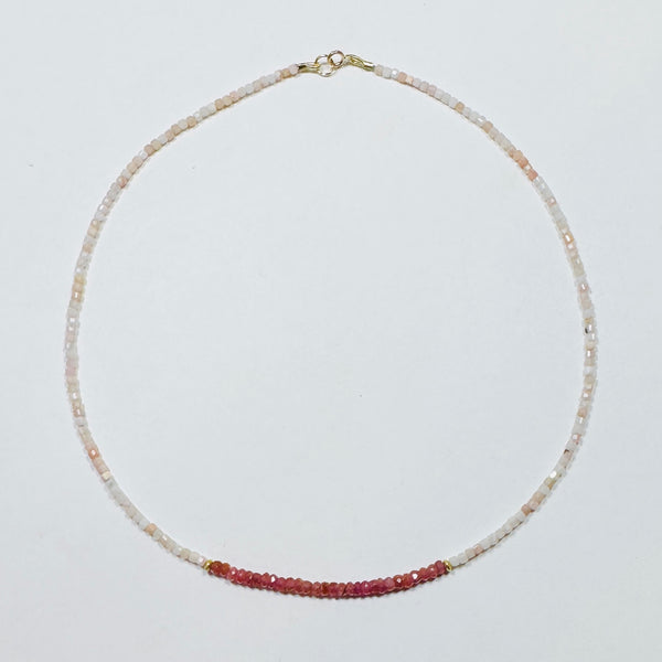 two tone delicate necklace