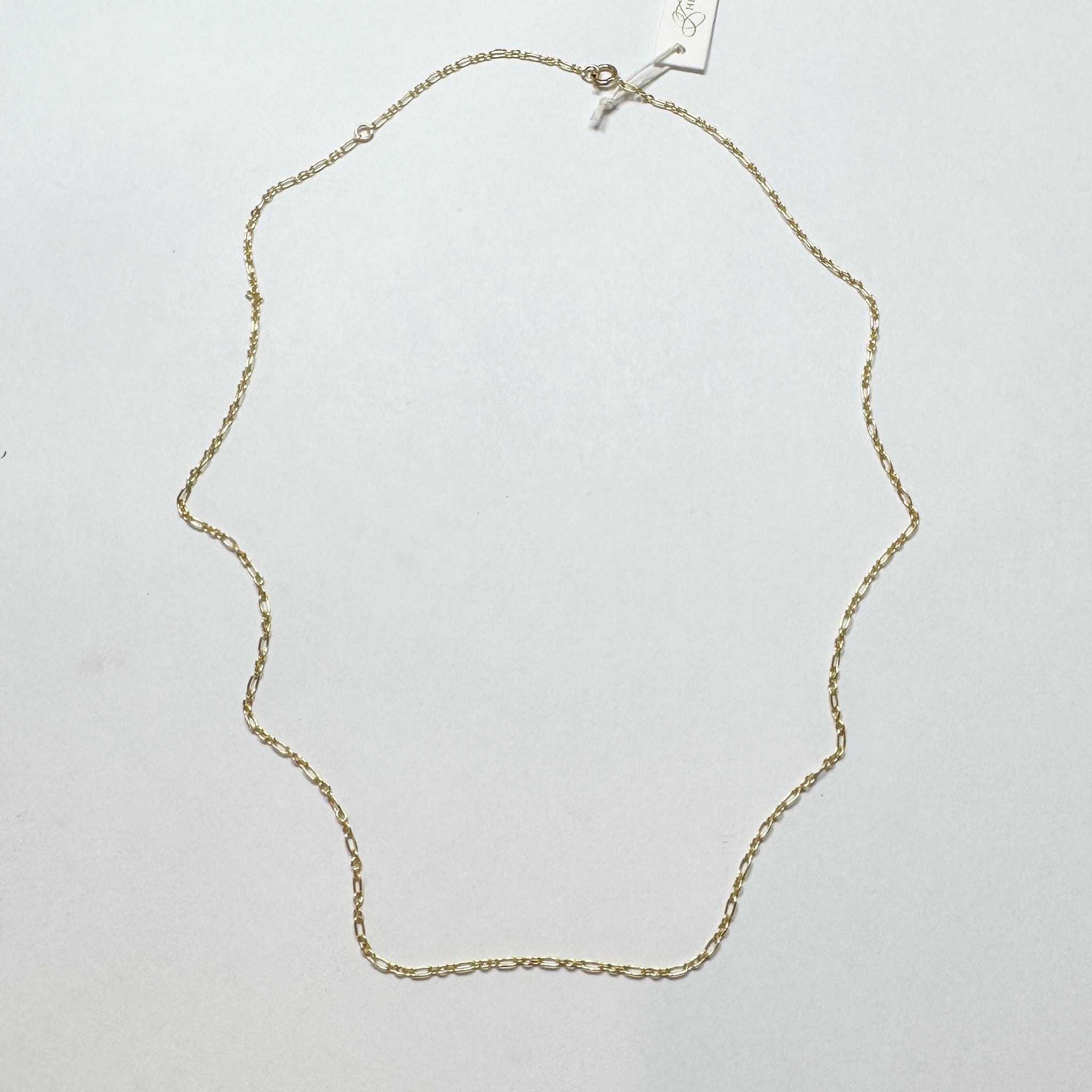 figaro chain, 14k gold