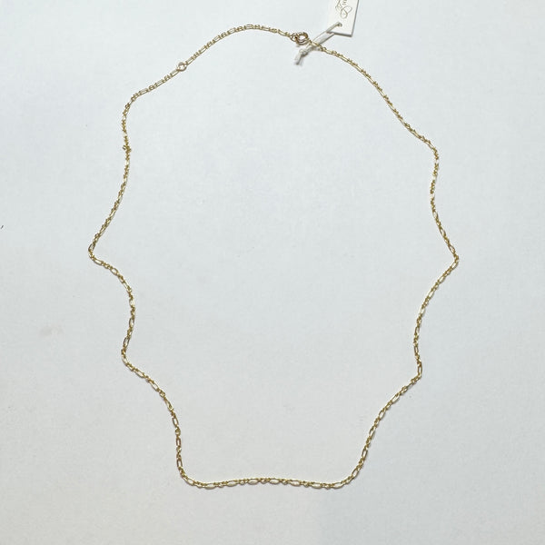 figaro chain, 14k gold