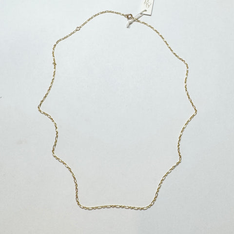 figaro chain, 14k gold