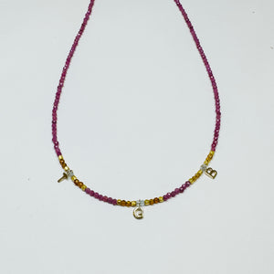 delicate inital necklace