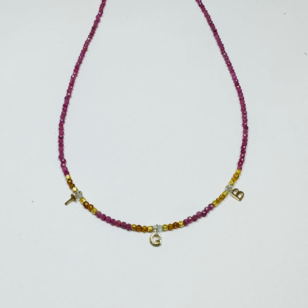 delicate inital necklace