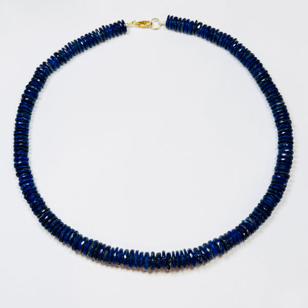 lapis necklace with spacers