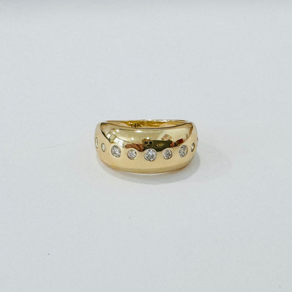 diamond dome pinky ring