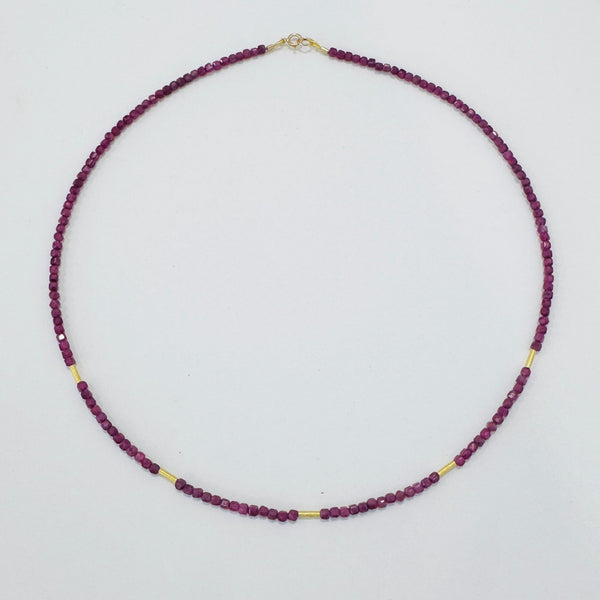 delicate five bar necklace