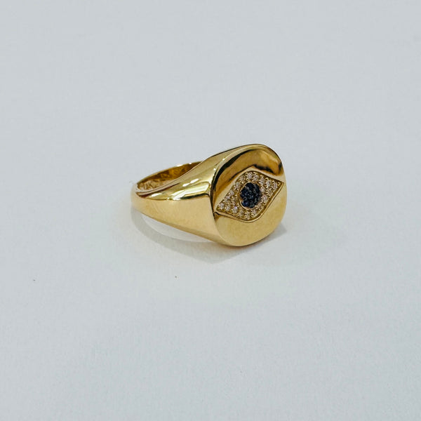 evil eye pinky ring
