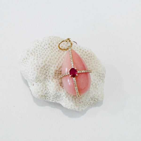 teardrop cage pendant