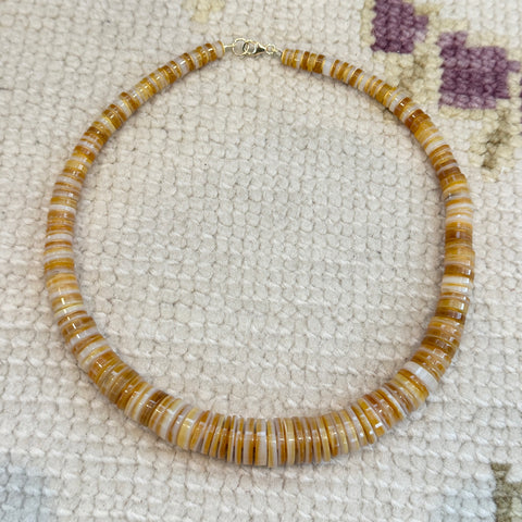 yellow mother of pearl candy necklace