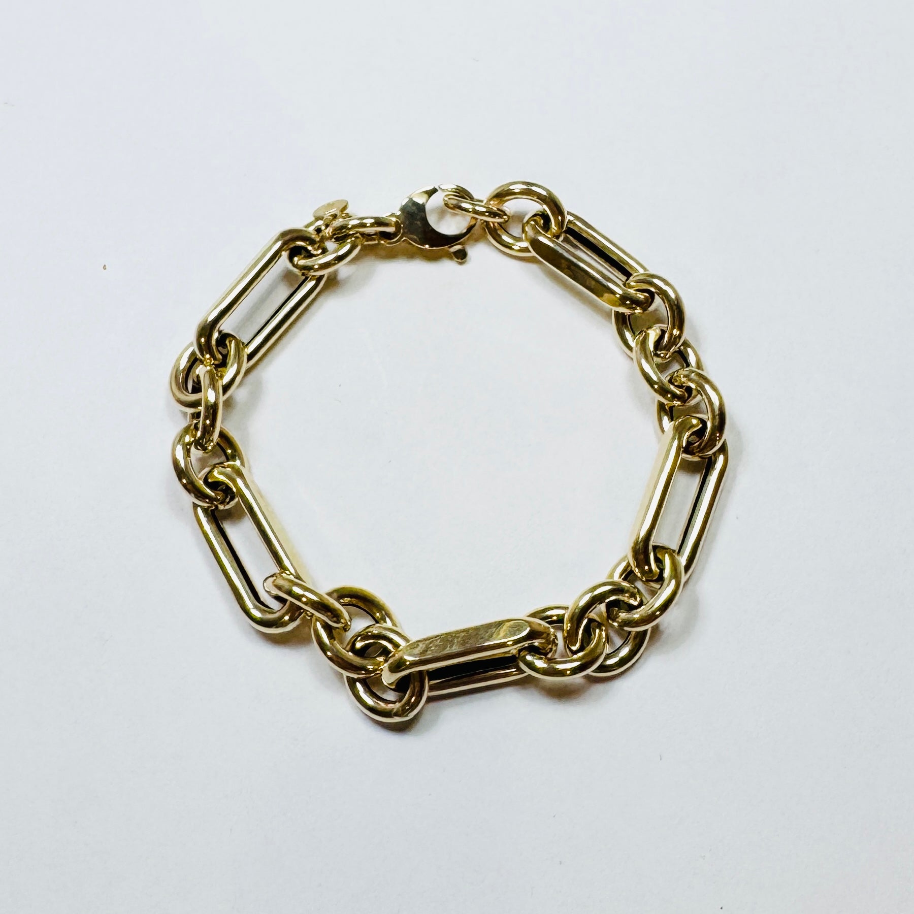 chunky paperclip chain bracelet