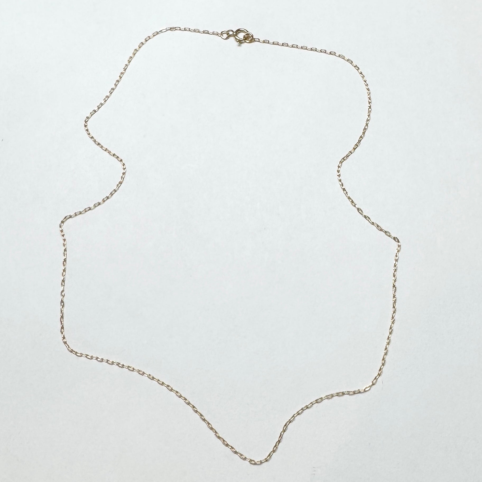 classic elon cable chain, 14k gold 16 inches