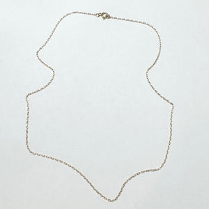 classic elon cable chain, 14k gold 16 inches